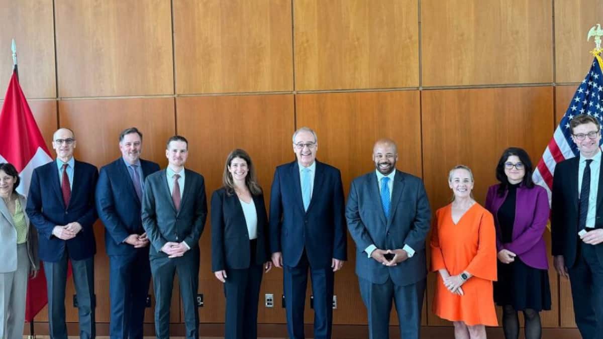 Parmelin échange avec des entreprises suisses aux Etats-Unis