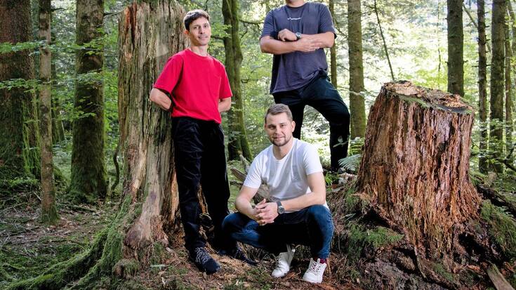 Les trois cofondateurs d’ID Genève, Singal Depéry (à gauche), Nicolas Freudiger (en haut)  et Cédric Mulhauser.