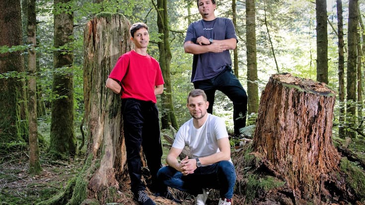 Les trois cofondateurs d’ID Genève, Singal Depéry (à gauche), Nicolas Freudiger (en haut)  et Cédric Mulhauser.