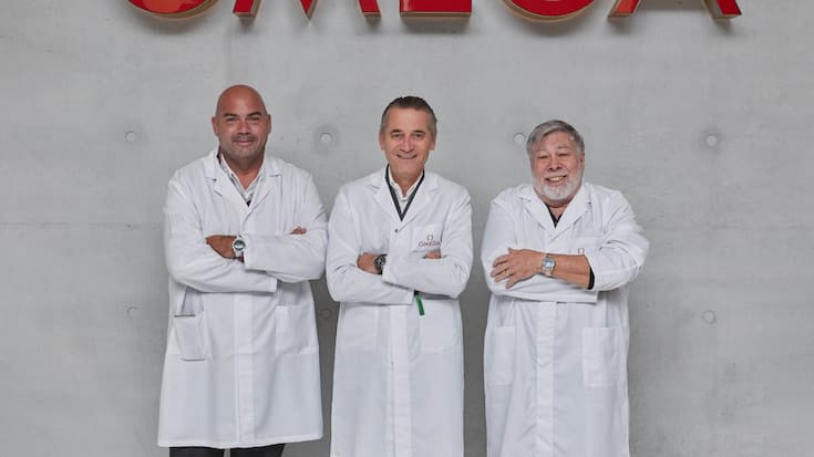 En l’honneur du partenariat entre OMEGA et Privateer, l’horloger suisse a reçu Steve Wozniak et Alex Fielding dans son siège à Bienne.