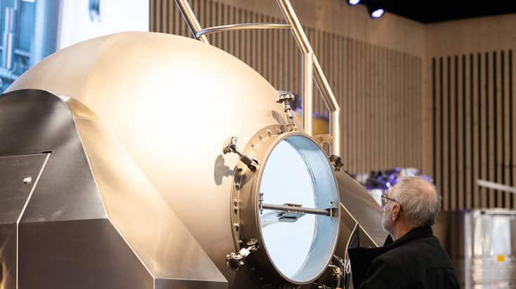 Le jury du salon Agrovina de Martigny a estimé que le nouveau pressoir rond, présenté par le valaisan Quality Wine, était la meilleure innovation de la quarantaine de dossiers de candidature.