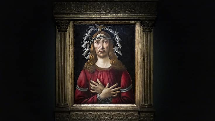 Selon Sotheby's, le tableau, bien conservé et entouré d'un cadre ornementé doré, avait appartenu au 19e siècle à une célèbre cantatrice anglaise de l'époque, Adelaide Kemble Sartoris, puis chez ses héritiers.