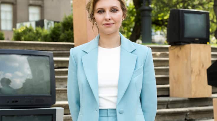 La présidence ukrainienne n'a pas indiqué si Olena Zelenska se trouvait encore à Kiev (archive).