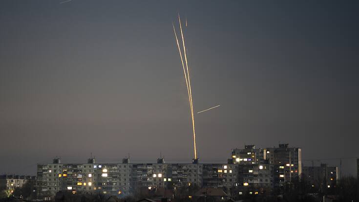 Une pluie de missiles russes s'est abattue sur l'Ukraine (comme ici à Kharkiv le 8 février).