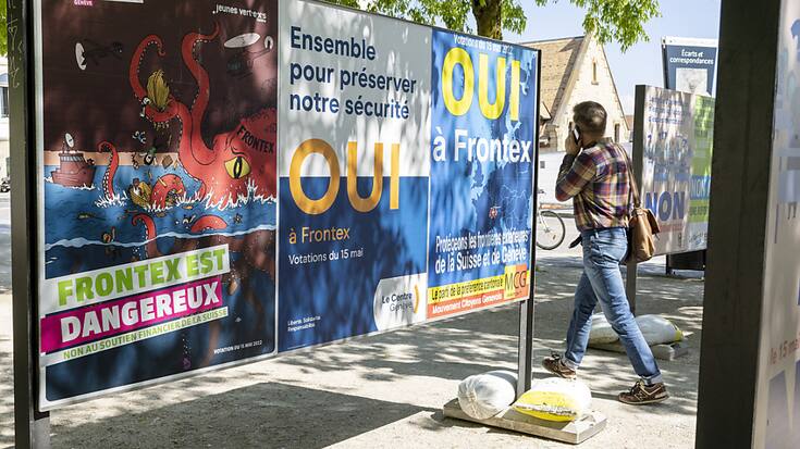 Les Suisses doivent notamment se prononcer sur le renforcement de Frontex, sur lequel les camps bourgeois et rose-vert s'opposent (archives).