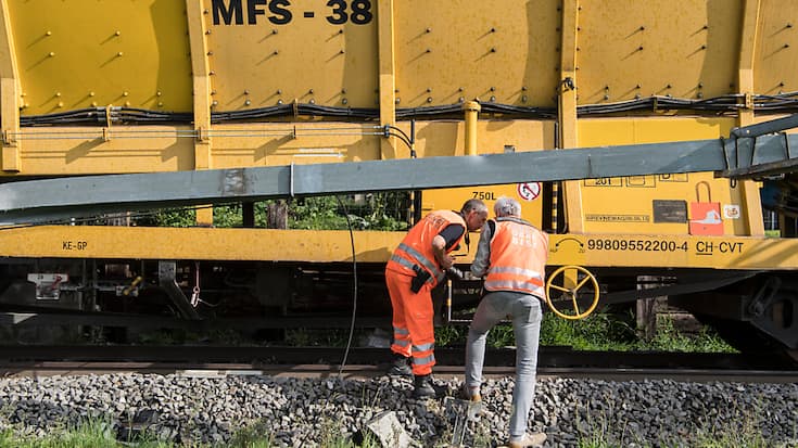 Il s'agit déjà du quatrième accident impliquant des trains de travaux ce mois-ci. (photo d'archive)