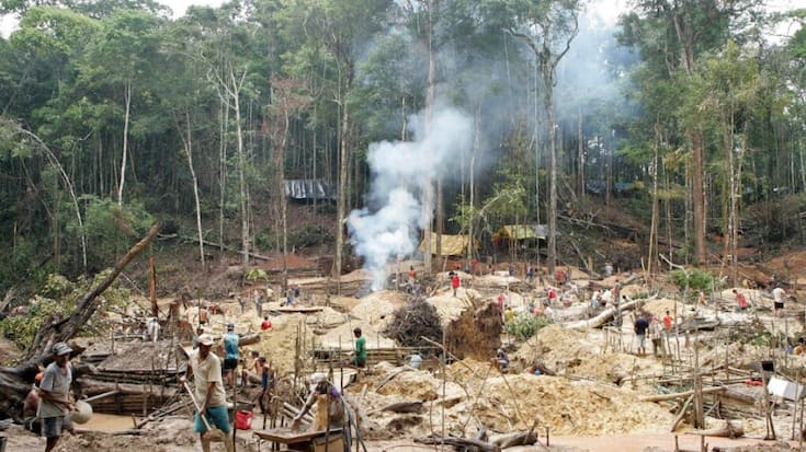Le président brésilien Jair Bolsonaro est favorable à l'autorisation d'activités minières et agricoles dans la forêt amazonienne, ce qui mène à sa déforestation (archives).