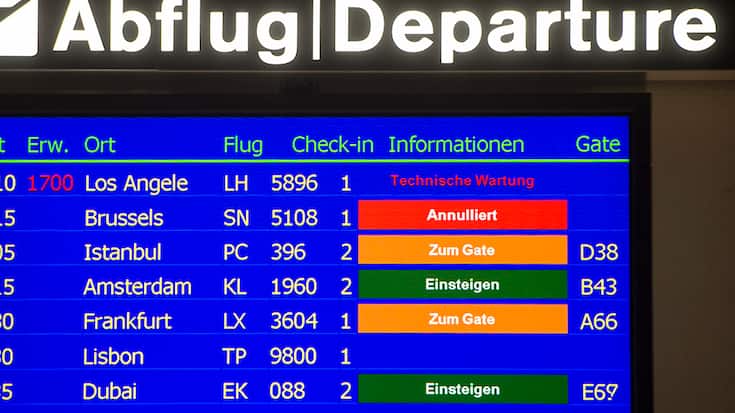 Les retards et les annulations risquent de se produire souvent dans les aéroports cet été. (Photo d'archives)