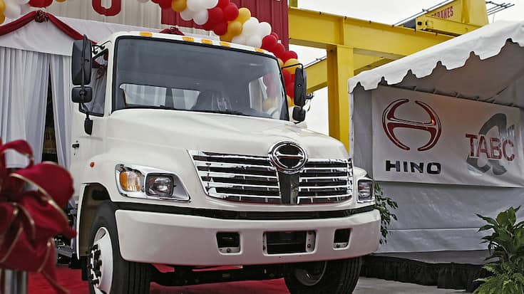 La filiale camions du géant automobile nippon reconnaît des soucis d'endurance affectant près de 100'000 camions. (archive)