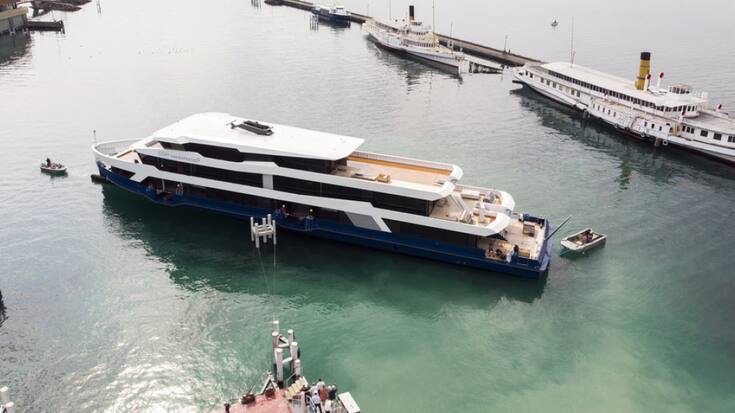 Le premier Naviexpress assurera une vingtaine d'allers et retours chaque jour entre Lausanne et Evian (F). La fréquence passera à 45 minutes entre chaque départ le matin et le soir contre 1h20 aujourd'hui.