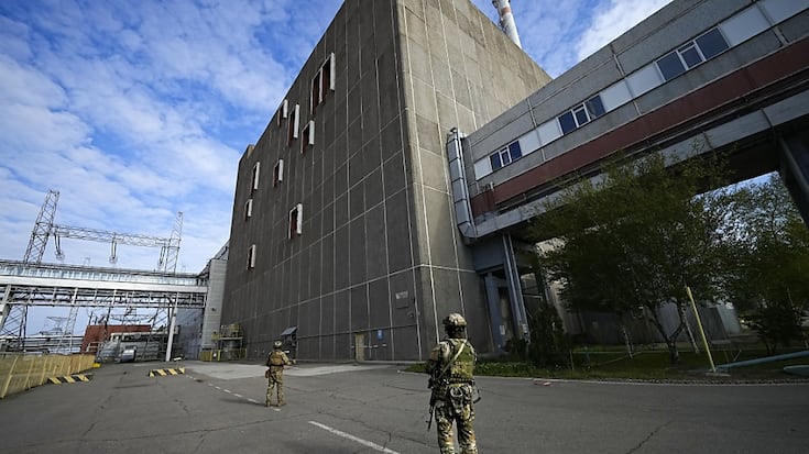La centrale nucléaire ukrainienne de Zaporijjia, occupée par les forces russes, a "de nouveau perdu la connexion" au réseau électrique samedi. (archives)
