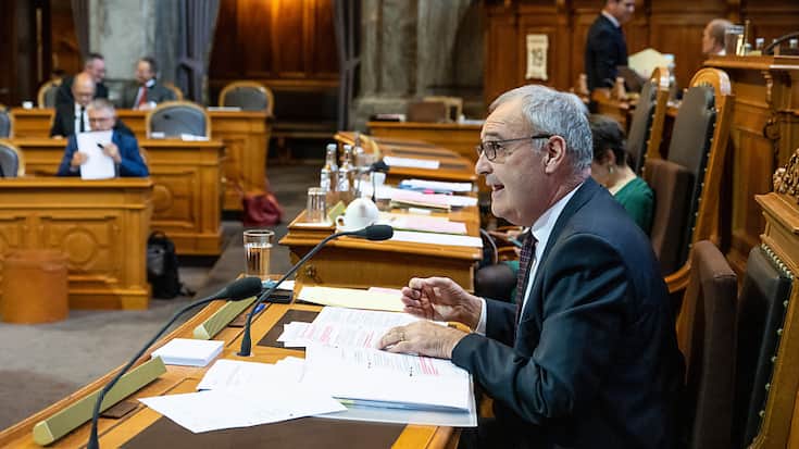 Le conseiller fédéral Guy Parmelin a assuré que l'approvisionnement en denrées alimentaires était assuré (archives).