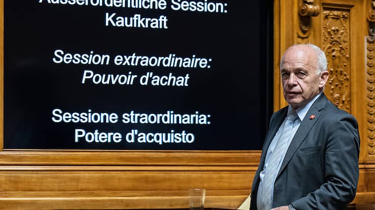 Pas moins de trois conseillers fédéraux, dont Ueli Maurer, sont venus répondre aux sénateurs ce lundi (archives).