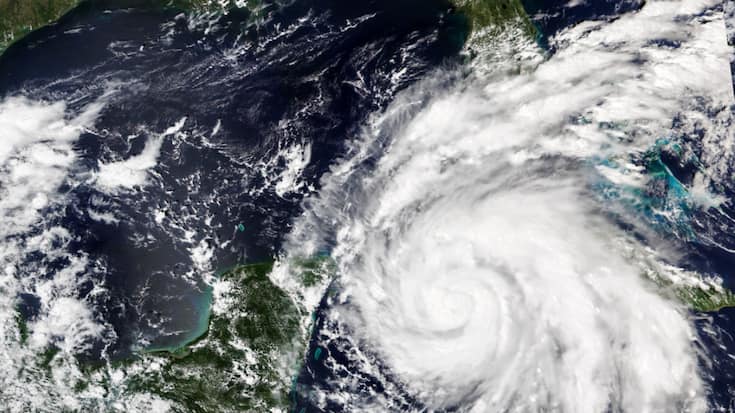 L'ouragan Ian, photographié par la NASA alors qu'il s'apprêtait à toucher Cuba.