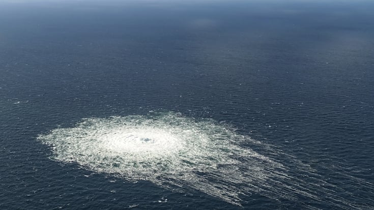 Une quatrième fuite a été identifiée en mer Baltique au-dessus des gazoducs Nord Stream visés par un sabotage présumé (archives).