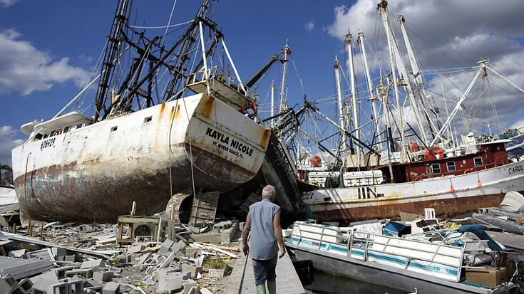 Si l'on ajoute aux dommages assurés occasionnés par l'ouragan Ian Ies 10 à 17 milliards de dollars non assurés, les pertes subies devraient se situer entre 41 et 70 milliards. (archives)