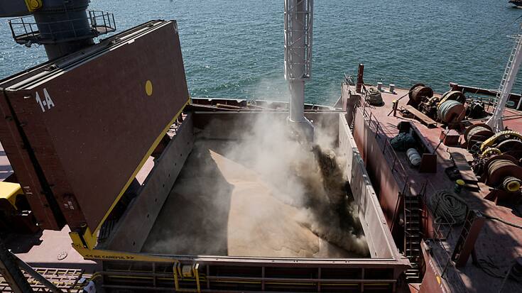 L'accord céréalier a permis l'exportation de millions de tonnes de céréales coincées dans les ports ukrainiens depuis le début du conflit en février (archives).