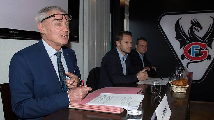 Albert Michel, au premier plan, a joué un rôle important dans le développement de l'économie fribourgeoise ces 30 dernières années (archives).