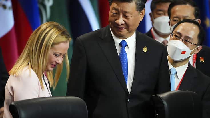 La rencontre entre Giorgia Meloni et Xi Jinping a duré une heure, selon les médias italiens (archives).