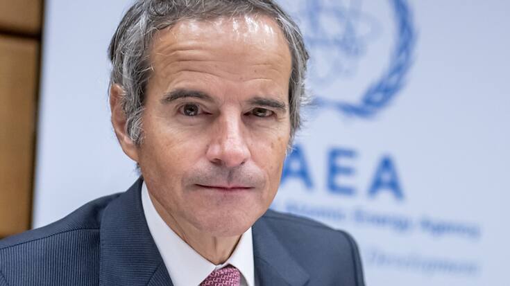 "Il y a en a qui considèrent qu'une centrale nucléaire est une cible militaire légitime, ce qui est incroyable", a déploré le chef de l'Agence internationale de l'énergie atomique (AIEA) Rafael Grossi alors que l'Ukraine et la Russie s'accusent mutuellement de bombardements (archives).