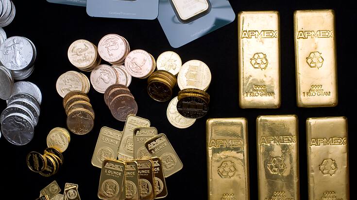 Les métaux précieux profitent de la récente dépréciation du dollar, des perspectives d'assouplissement de la politique monétaire de la Fed et de leur statut de rempart contre l'inflation. (archives)