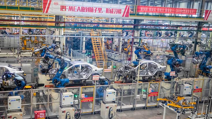 Les ventes de voitures électriques et hybrides ont pratiquement doublé en 2022 en Chine et ont représenté plus du quart des véhicules écoulés. (archives)