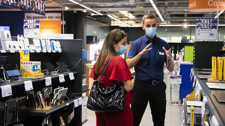 Migros va installer des points de vente Melectronics dans ses supermarchés, à la place d'au moins une partie de ses magasins actuels. (archives)