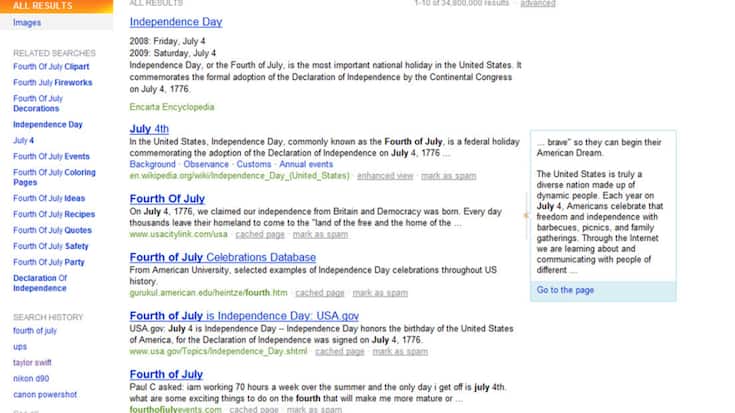 Le nouveau Bing est disponible seulement en version-test pour l'instant (archives).