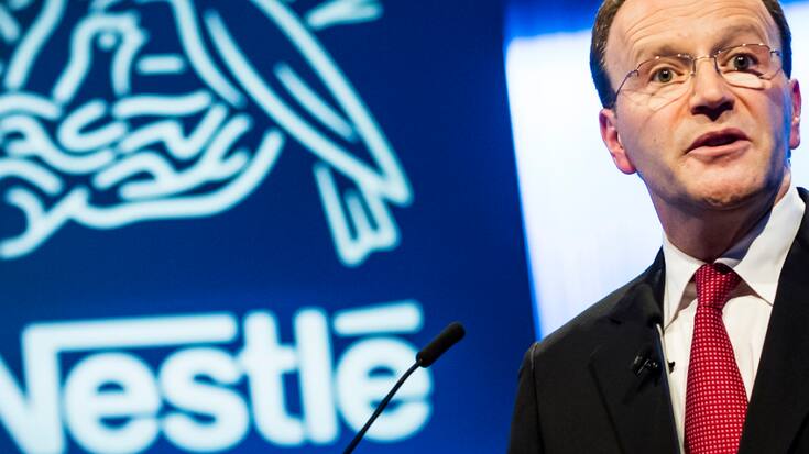 Nestlé, ici son patron Ulf Schneider,  a annoncé aux salariés la suspension de l'activité de l'usine de pizzas Buitoni de Caudry en France, au coeur d'un grave scandale sanitaire, en raison d'une chute des ventes. (archives)