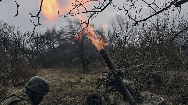 Alors que les TRusses continuent de mettre la pression sur Bakhmut (ci-contre), l'armée ukrainienne dit avoir abattu 34 missiles.