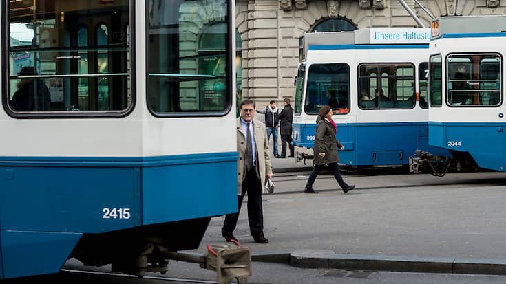 La ville de Zurich livre 35 anciennes rames assainies de Type Tram2000, comme illustrées sur cette photo d'archives.