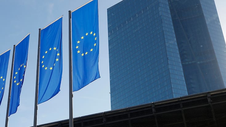 "Le secteur bancaire de la zone euro est résilient et dispose de positions de capital et de liquidités solides", assure la BCE. (Photo/EPA/RONALD WITTEK)