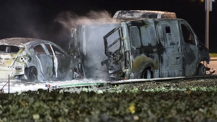 Les attaques de fourgons se sont multipliées un temps dans le canton de Vaud. Ici celle de Daillens  en 2019.