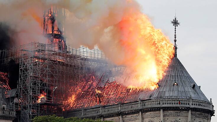 Le 15 avril 2019, les images de Notre-Dame en feu  avaient ému le monde entier (archives).