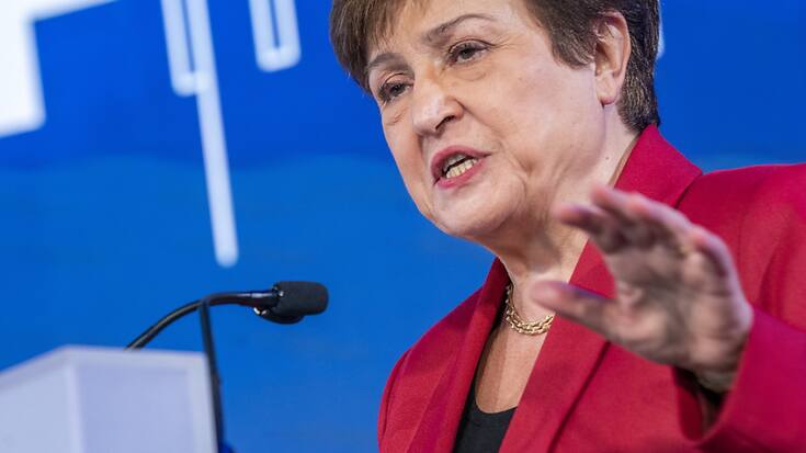 La patronne du FMI Kristalina Georgieva a exprimé ses craintes au sujet de la "fragmentation de l'économie mondiale".dc