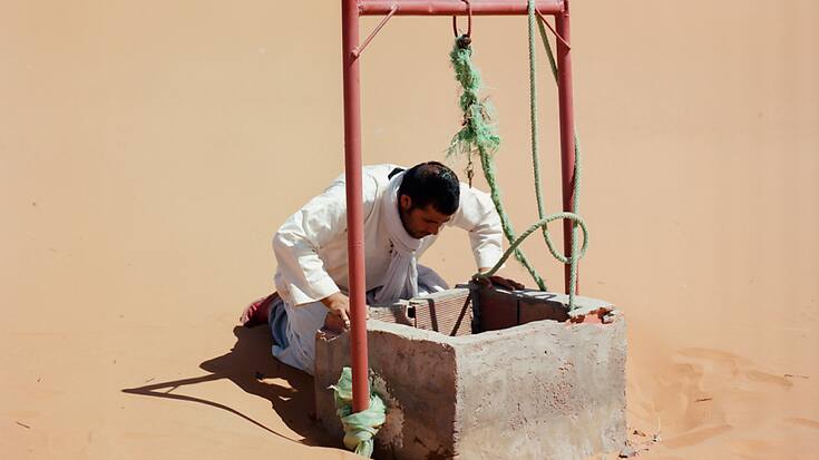 Cette photographie primée par le World Press Photo 2023 dans la zone Afrique illustre les conséquences du réchauffement climatique au Maroc. Elle a été réalisée par Mohammed Kilito.
