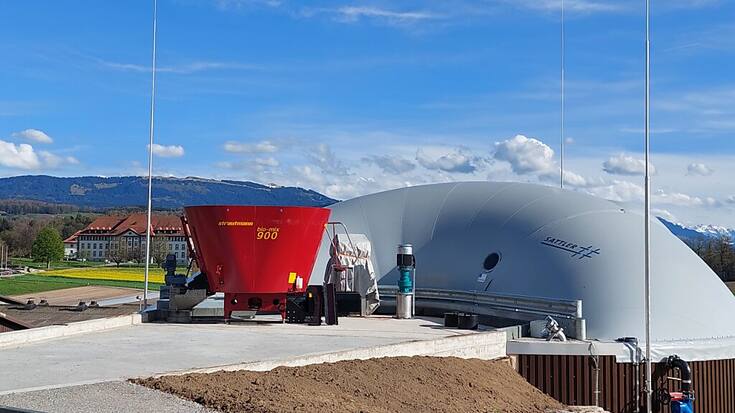 L'installation de biogaz s&#8217;inscrit parfaitement dans la stratégie énergétique de la Confédération et du canton de Fribourg.