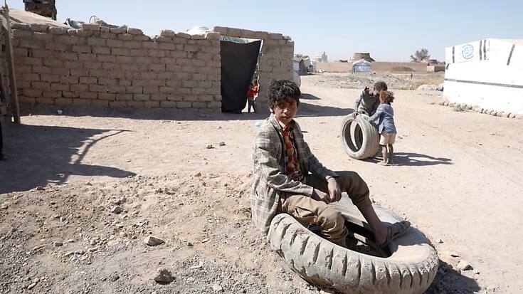 Les enfants au Yémen notamment ont été très touchés par les catastrophes en tous genres l'an passé.