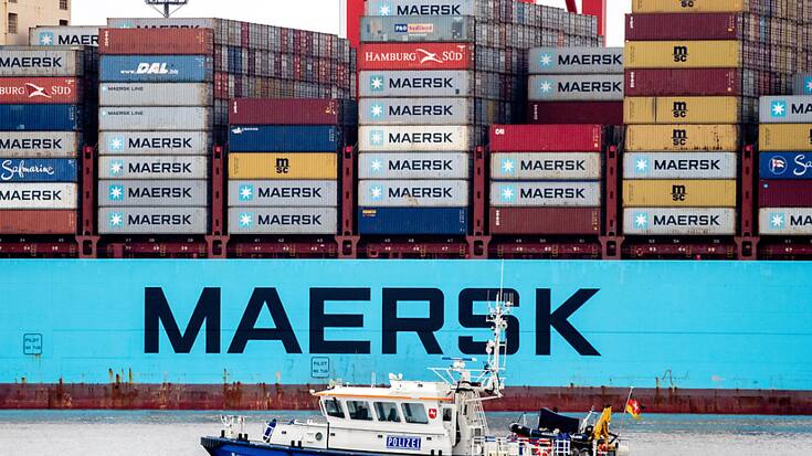 Toutefois, si le premier trimestre a été marqué par la poursuite du déstockage en Europe et surtout en Amérique du Nord, Maersk s'attend à une reprise progressive et une hausse des volumes transportés au cours du second semestre. (KEYSTONE/DPA/Hauke-Christian Dittrich)
