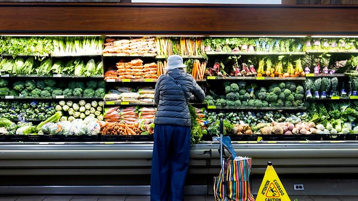 Aux Etats-Unis, les prix à la consommation ont augmenté de 4,9% sur un an en avril (archives).