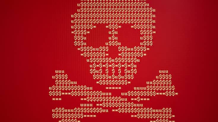 Apparition du rançongiciel Petya sur un écran. Petya est un cheval de Troie qui chiffre tous les fichiers d'un ordinateur à l'insu de l'utilisateur. (Image d'archives)