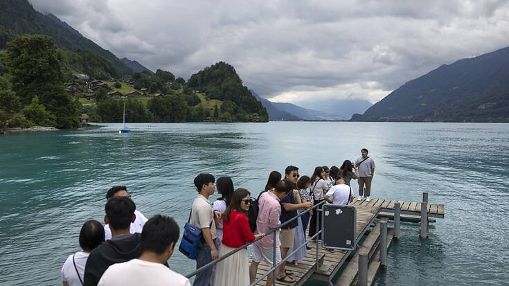 Les touristes coréens se pressent sur la jetée d'Iseltwald. (archives)