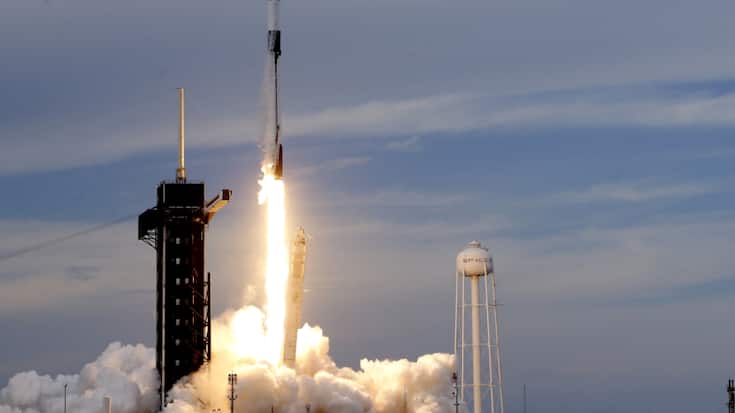 La fusée emportant les deux Saoudiens et les deux Américains avait décollé dimanche de Cap Canaveral.