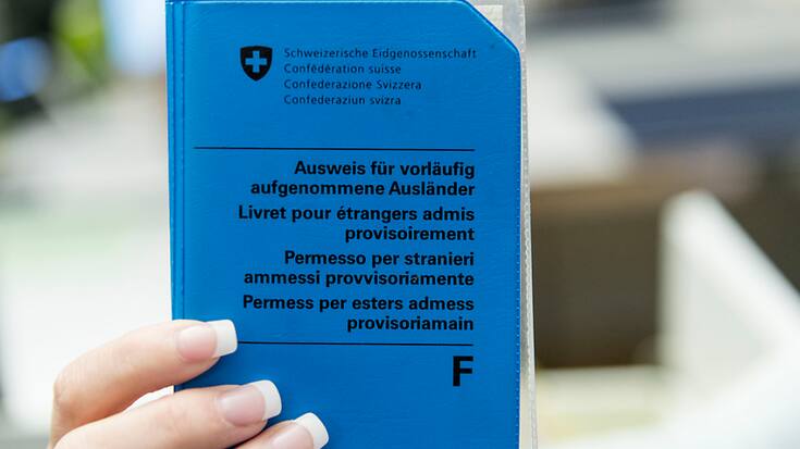Les personnes admises à titre provisoire reçoivent le permis F.(Archive).