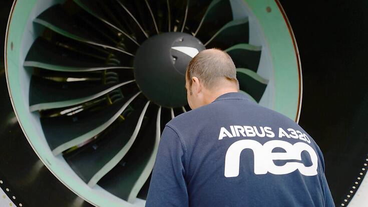 L'avionneur européen Airbus a remporté la plus grosse commande jamais conclue dans l'aviation civile, avec 500 Airbus A320neo à destination de la compagnie indienne IndiGo (archives).