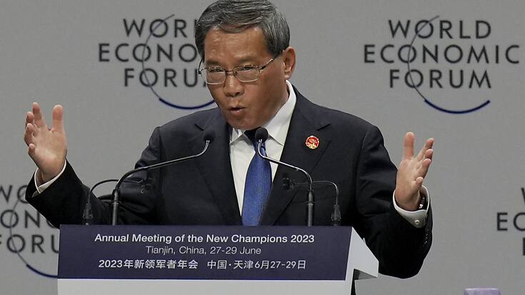 Le Premier ministre chinois s'exprimait à Tianjin dans le cadre de l'édition estivale du Forum économique mondial.