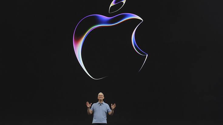 Apple, ici son patron Tim Cook, a de nouveau franchi le seuil symbolique des 3000 milliards de dollars de capitalisation boursière. (archives)