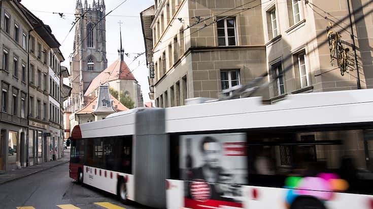 Les TPF veulent décarboner leur flotte en remplaçant les bus urbains et régionaux à énergie fossile par des véhicules propres (archives).
