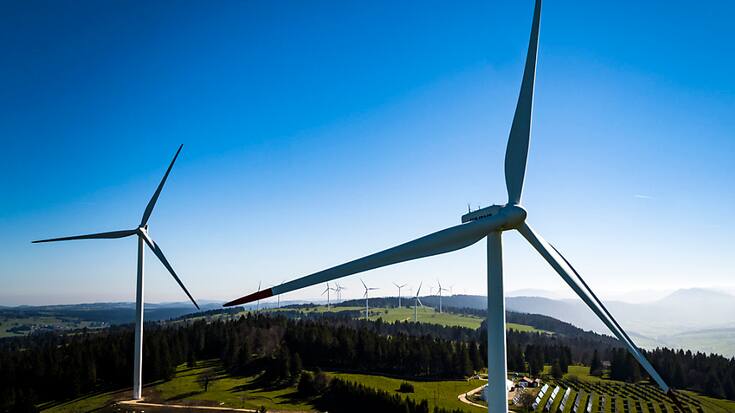 L'acquisition de deux parcs éoliens en Italie devrait permettre à BKW de dépasser son objectif de puissance installée de 1000 mégawatts en énergies renouvelables d'ici 2026. (archives)