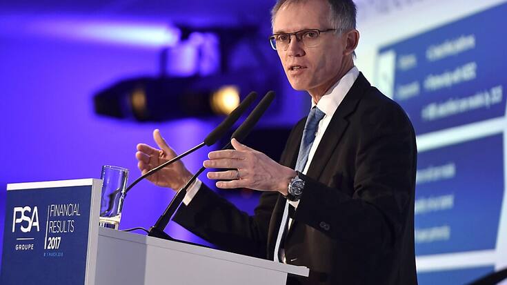 Stellantis, constructeur des Jeep, Peugeot et Alfa Romeo piloté par Carlos Tavares, a vu ses ventes progresser en Europe et en Amérique du Nord, pour un chiffre d'affaires frôlant les 100 milliards d'euros (archives).